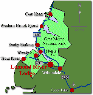 gros morne national park map