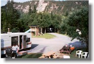 Wooded and open campsites